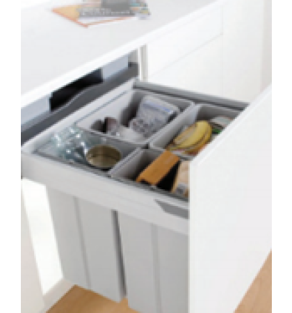 WESCO - Pull Out Bin 600 (2 X 26L) + (2 x 10L)