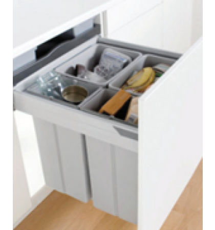 WESCO - Pull Out Bin 600 (2 X 32L) + (2 x 10L)