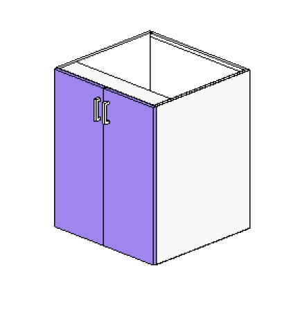 Base Cabinet 2 Door Hinged Left & Right