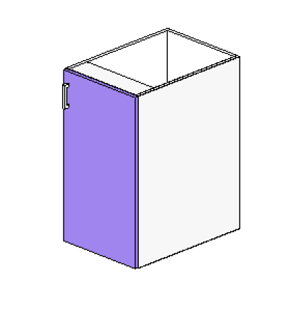 Base Cabinet 1 Door Hinged Right