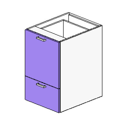 Base Pull Out Bin + 33% Bottom Drawer