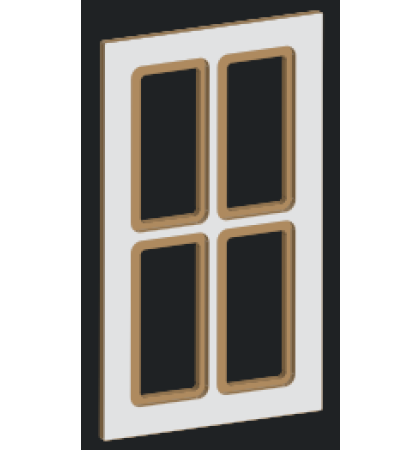 Glass Door Rout - 4 Pane