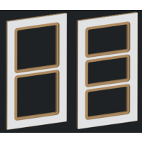 Glass Door Rout - Multi Horizontal Pane