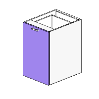 Base Pull Out Bin Unit Full Door