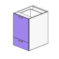 Base Pull Out Bin + 25% Bottom Drawer
